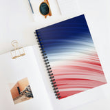 Patriotic Journal/ Red, White And Blue Brushstroke 4th Of July Notebook/ Diary Gift