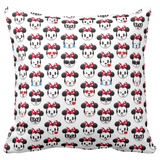 Disney Emoji Pillow/ Minnie Mouse Throw Pillow Décor/ Minnie Mouse Red Polkadot Bow Emoji Blitz Pillow Gift Bedroom Décor