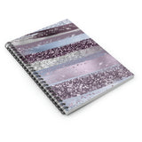 Lavender Journal/ Purple, Silver Glam Notebook/ Diary Gift