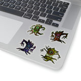 Halloween Stickers/ Spooky Tree Monsters Collection Laptop Decal, Planner, Journal Vinyl Sticker Pack