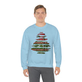 Christmas Sweatshirt/ Ugly Sweater Pattern Brushstroke Washi Tape Tree Pajama Winter Holiday Fleece Sweater