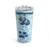Blueberries Stainless Steel 20oz Tumbler/ Iced Summer Blueberries Fruit Drink Travel Mug Gift