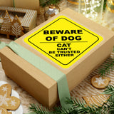 Dog Stickers/ Caution Sign Beware Of Dog Funny Laptop Decal, Planner, Journal Vinyl Stickers