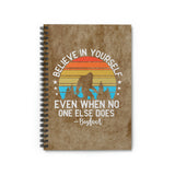 Bigfoot Journal/ Funny Believe In Yourself Inspirational Retro Notebook/ Diary Gift