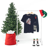 Valentine Shirts/ Gothic Tic Tac Toe Bones And Roses On Marbled Gray Paint Brushstrokes T shirts