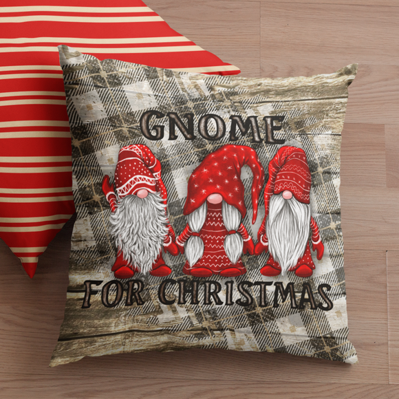 Christmas Pillow/ Gnome For Christmas Sweater Plaid Rustic Country Farmhouse Holiday Décor
