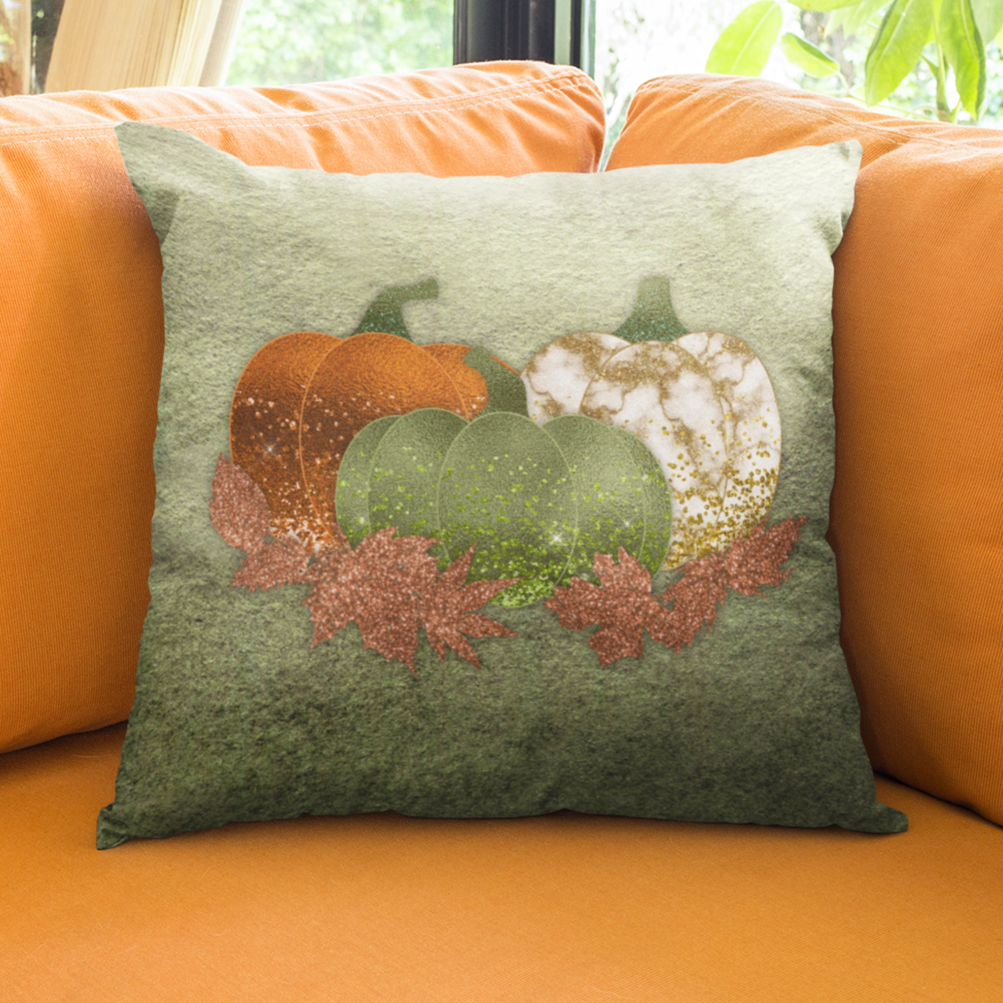 Glam deals pumpkin pillow